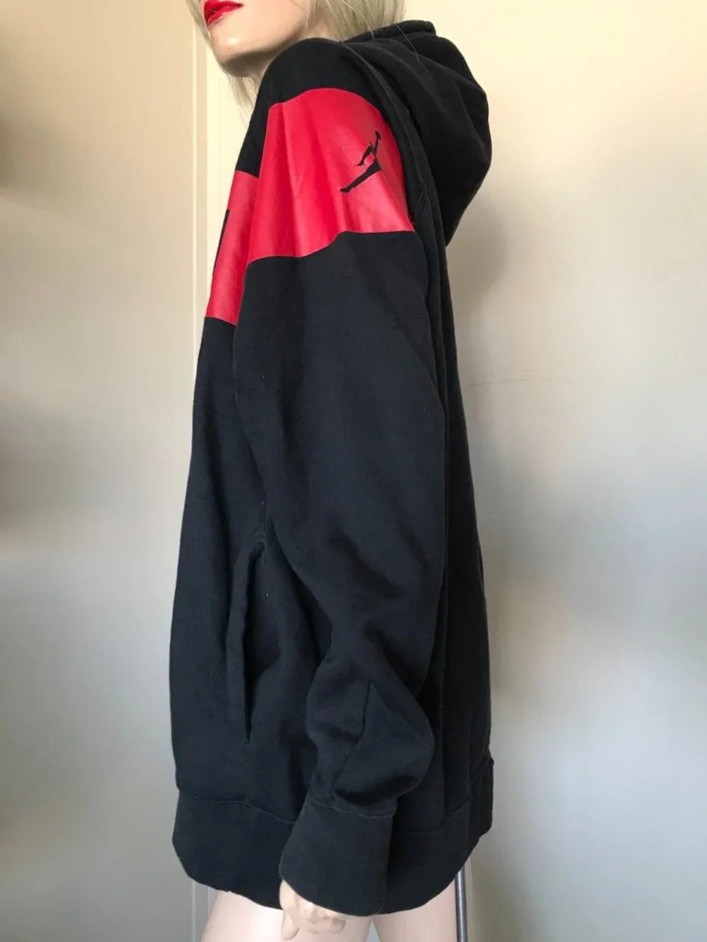 HooDED SWEATSHiRT AIR JORDAN vintage XL pullover black hoodie